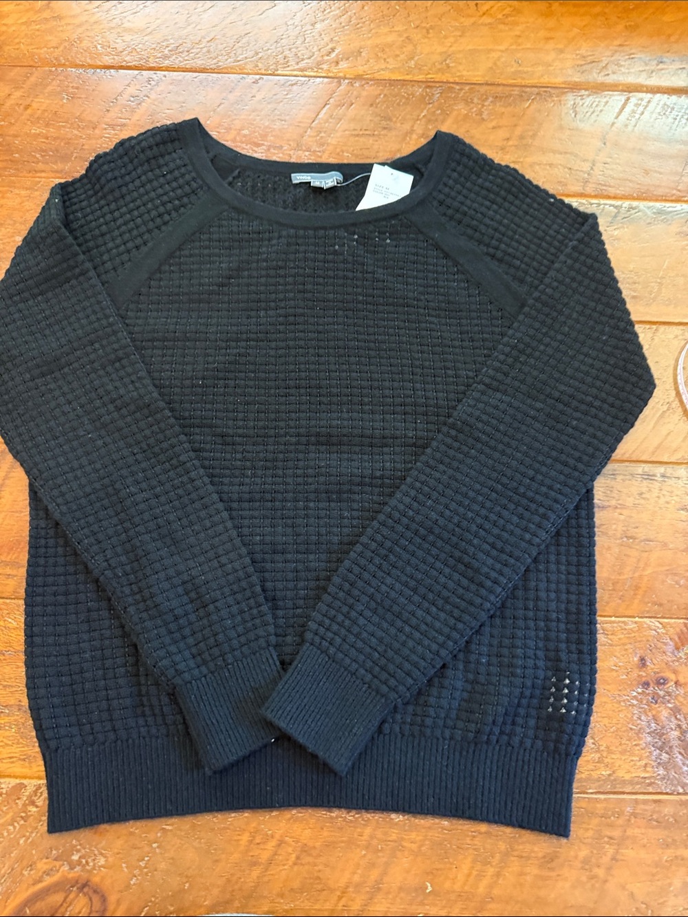 Women’s Vince Black Textured Knit Sweater